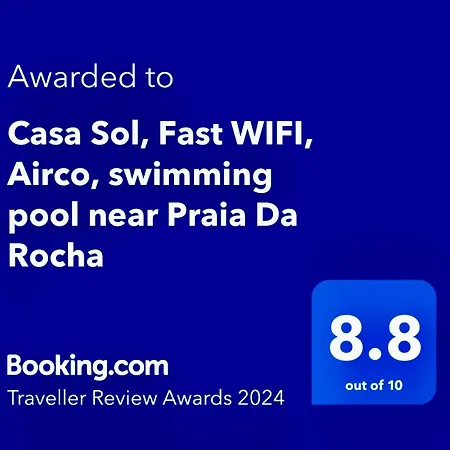 Casa Sol Wifi, Ac, Pool, Near Da Rocha Portimão